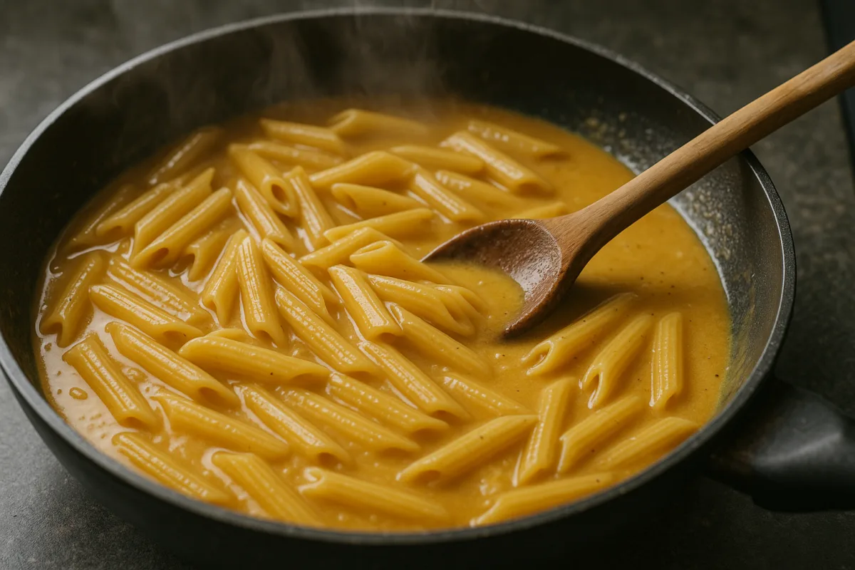 Pasta risottata in padella: il segreto di cottura che riduce tempi e aumenta la cremosità