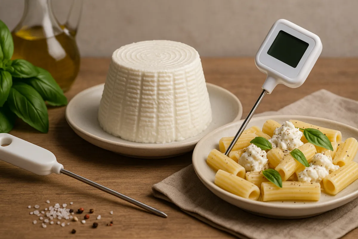 Ricotta fresca nelle ricette salate: la temperatura perfetta per esaltarla senza farla grumosa