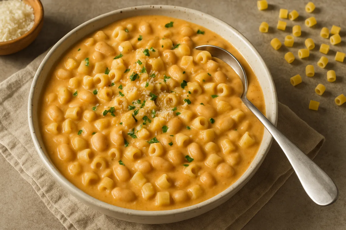 Pasta e fagioli cremosa: l'aggiunta poco nota che cambia consistenza e gusto