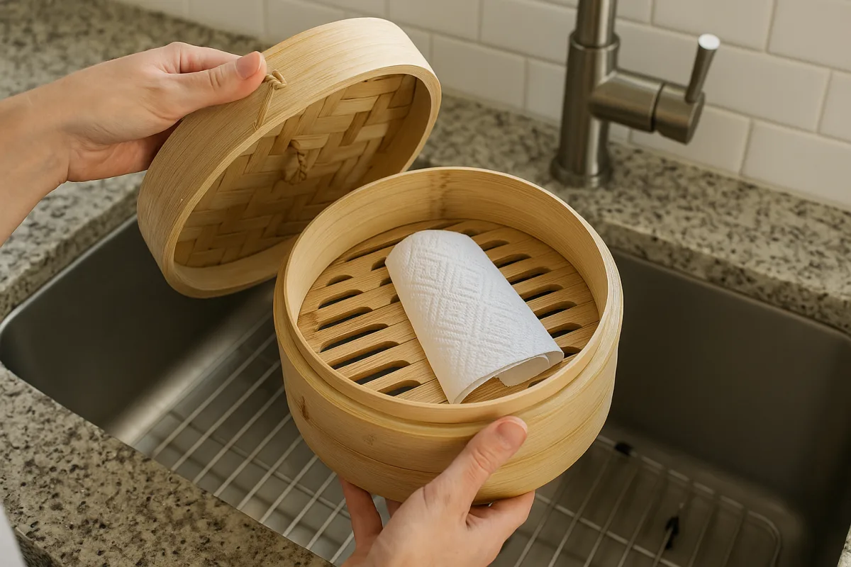 Vaporiera bamboo: la tecnica per mantenerla integra e senza odori tra un uso e l’altro