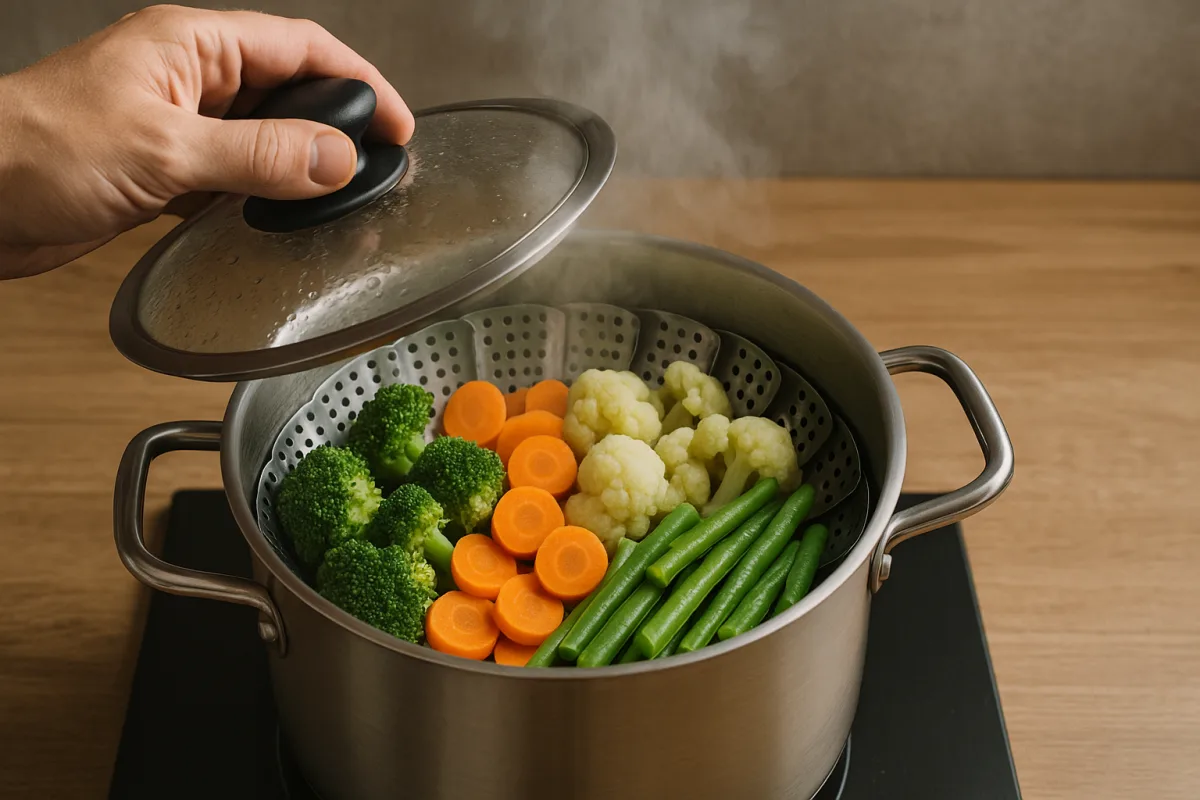 Cottura a vapore con pentola tradizionale: la soluzione per chi non ha una vaporiera e vuole ottenere verdure perfette