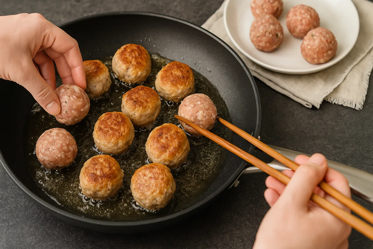 Come friggere le polpette senza che si rompano? L'ordine delle fasi per un risultato perfetto
