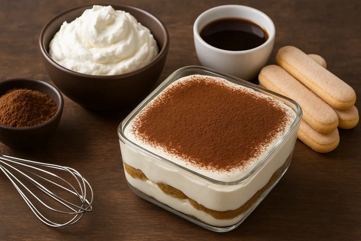 Ricetta tiramisù con panna montata: variante soffice ideale per chi ha poco tempo