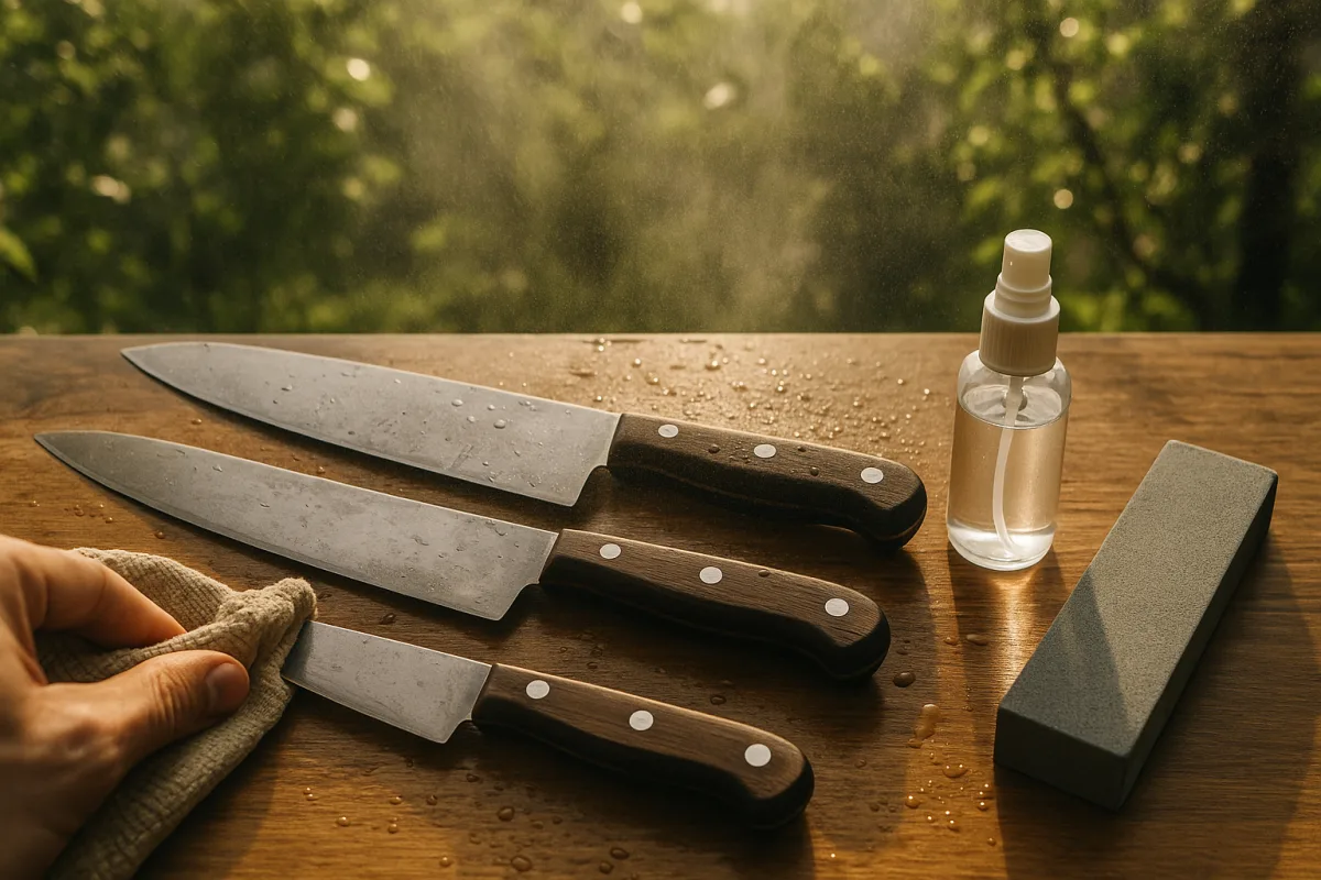 Coltelli e umidità estiva: la manutenzione che quasi tutti saltano