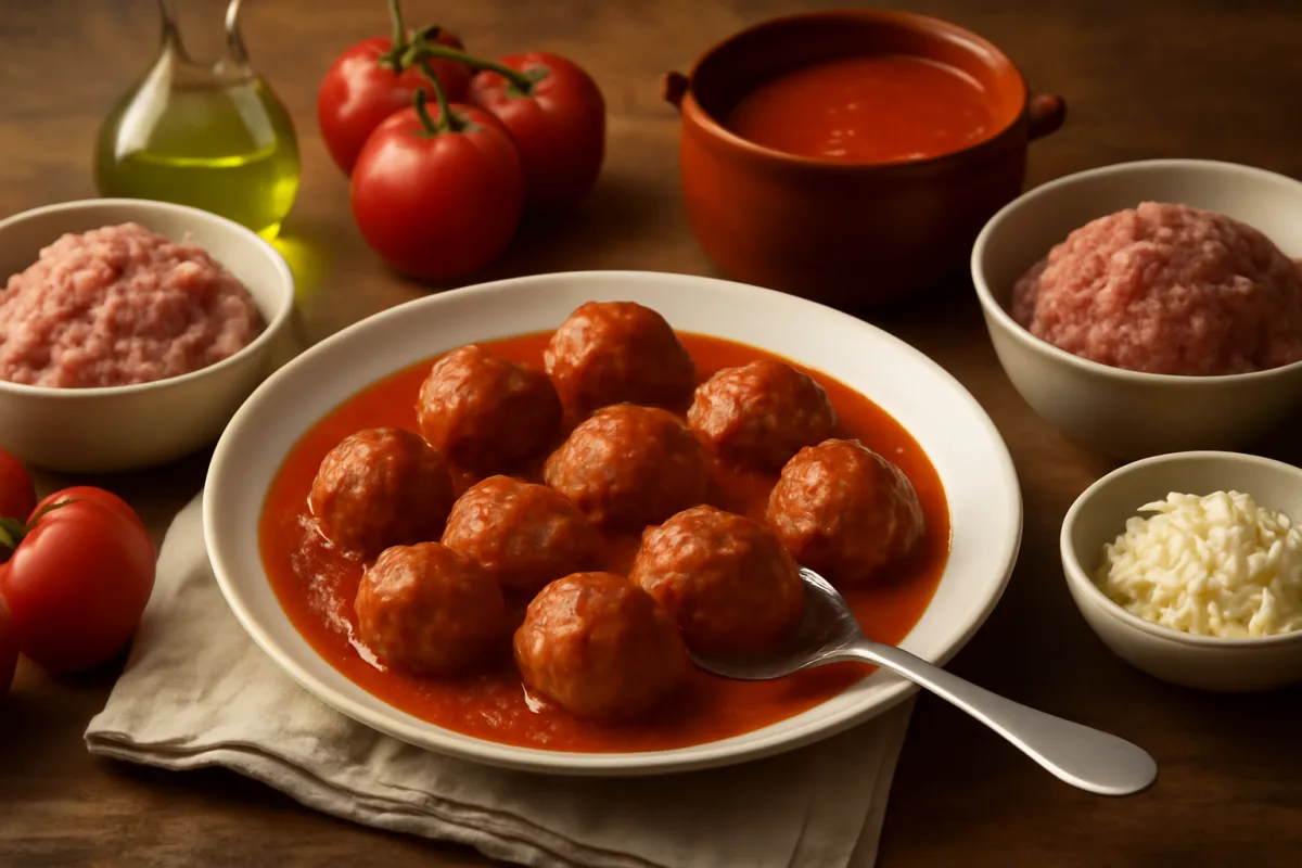 Polpette al sugo con carne mista: il mix che le mantiene più morbide in cottura