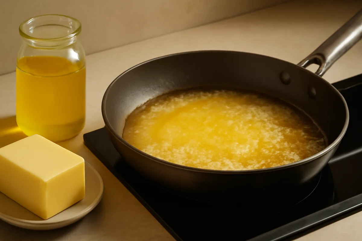 Burro chiarificato per friggere: perché regge temperature che l'olio comune non tollera