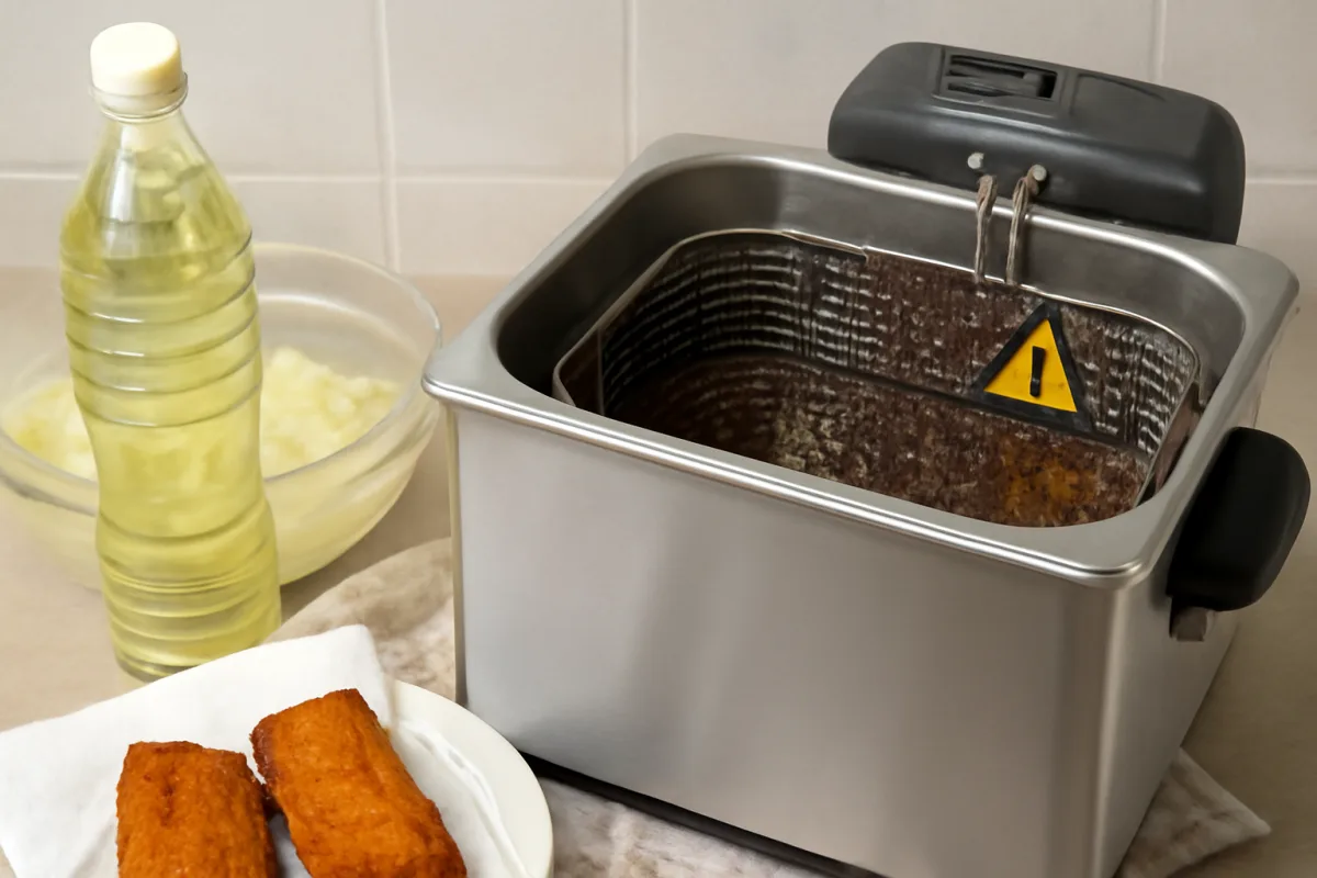 Olio esausto dopo la frittura: i segnali visivi che indicano quando va cambiato