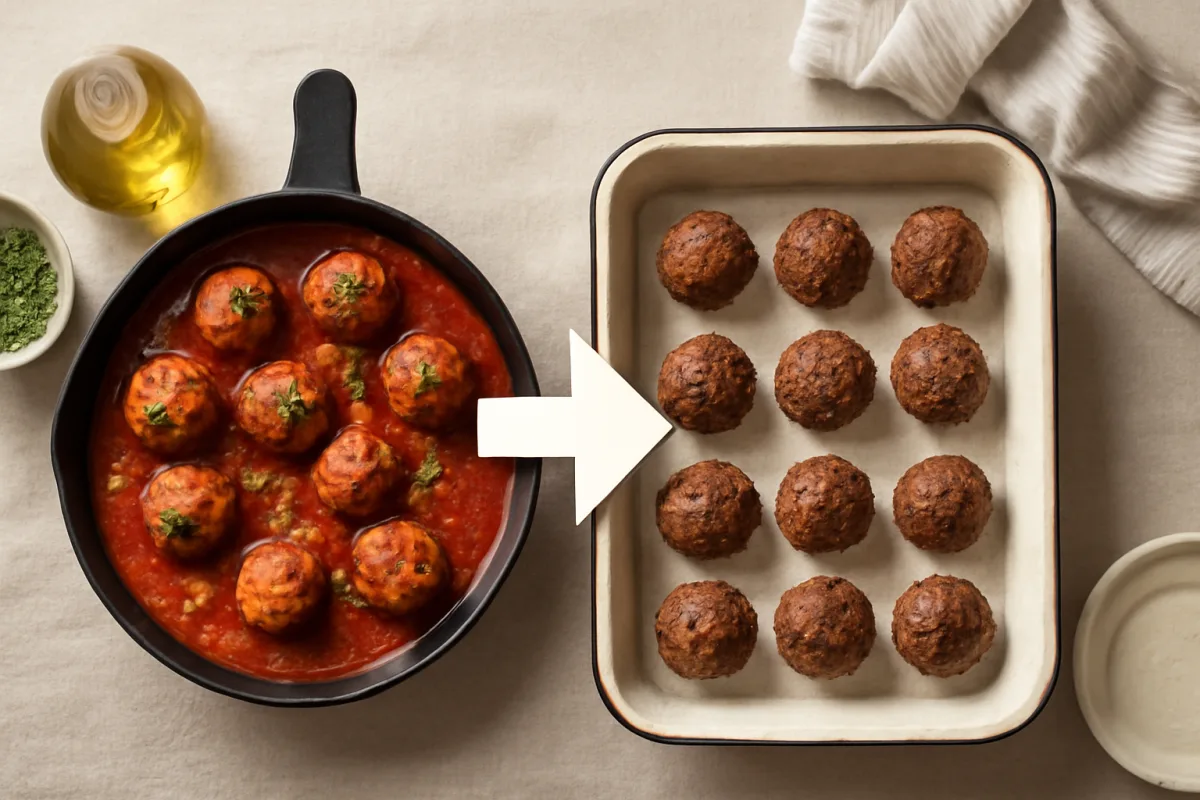Polpette al sugo in padella o al forno: la scelta che fa la differenza finale