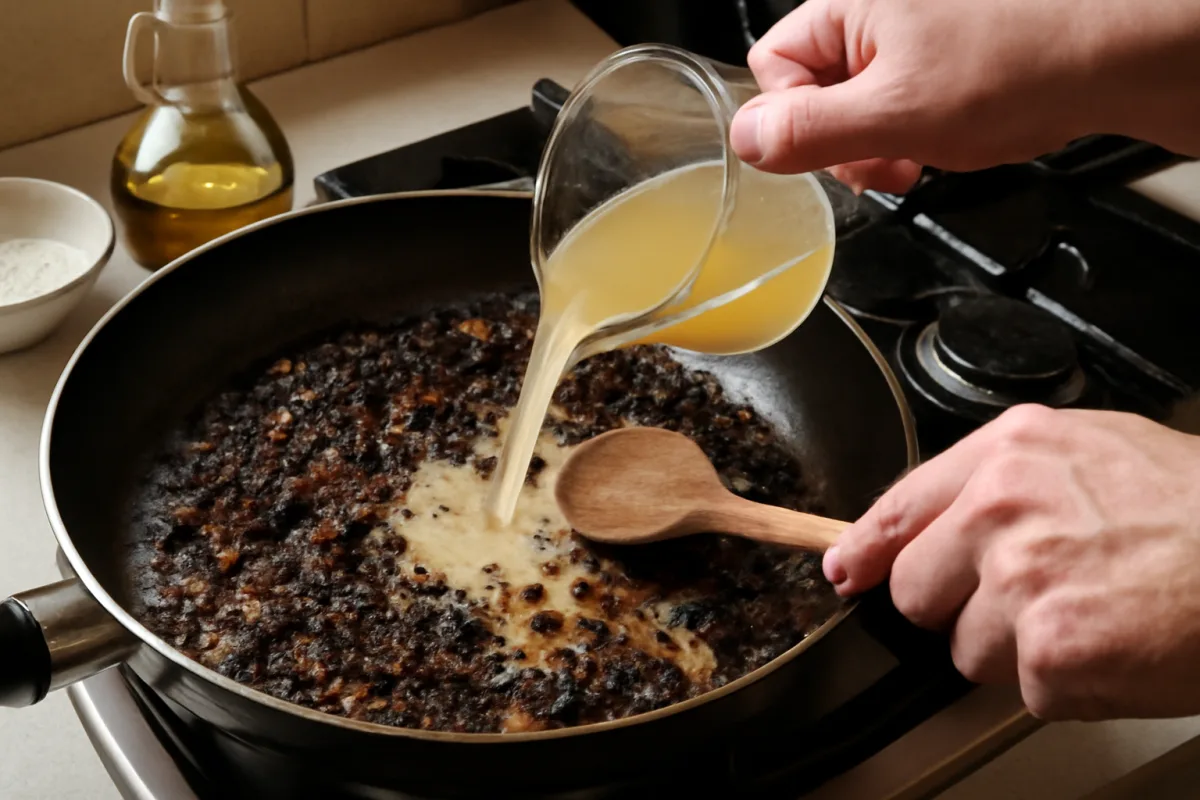 Soffritto bruciato come rimediare: il salvataggio che funziona in padella