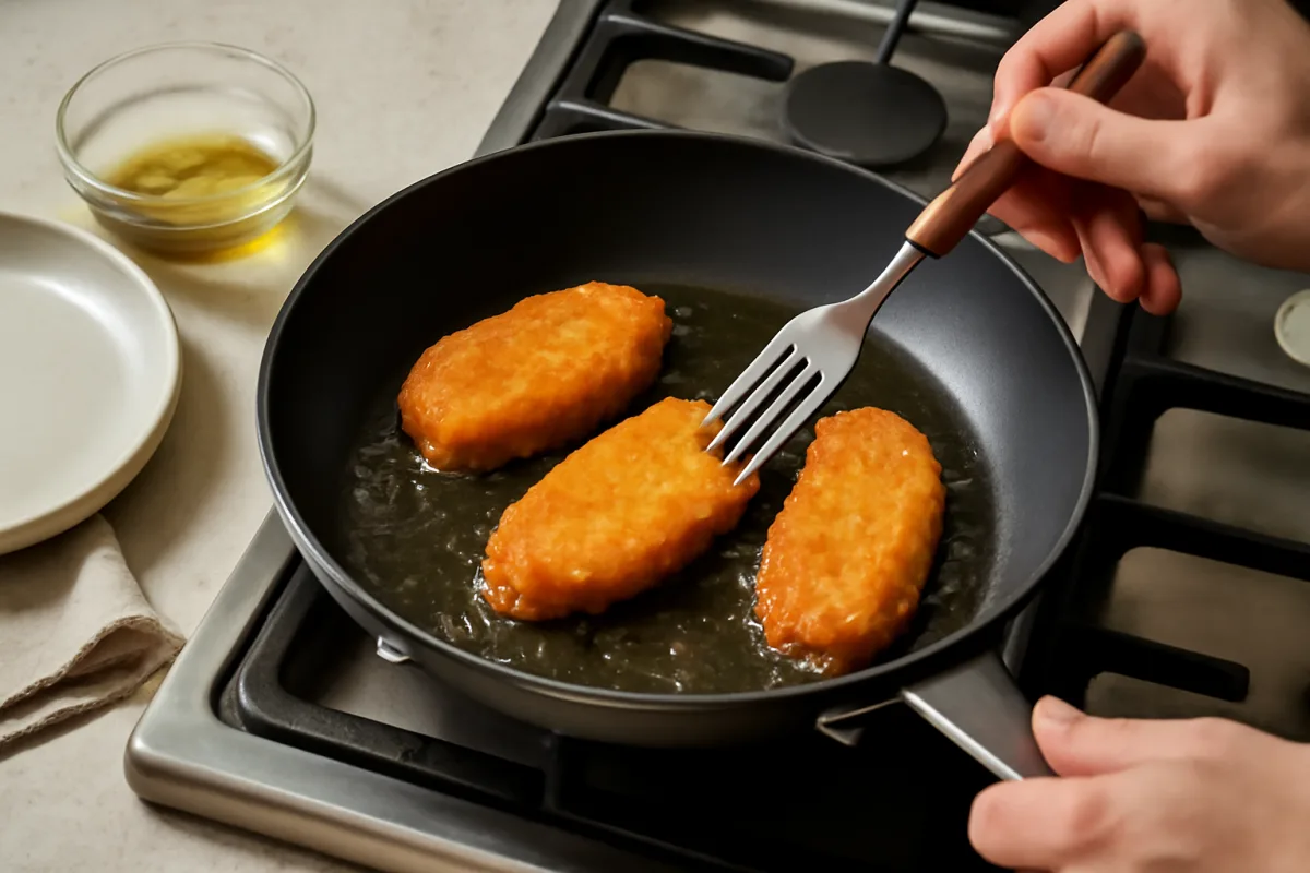 Friggere in poco olio in padella: come ottenere una doratura uniforme