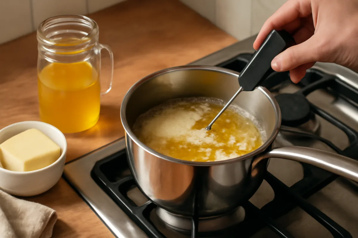 Come si chiarifica il burro in casa: il segnale visivo che indica il momento esatto