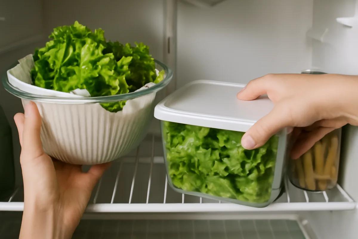 Conservare insalata già lavata in frigo: il passaggio che evita il fogliame molle