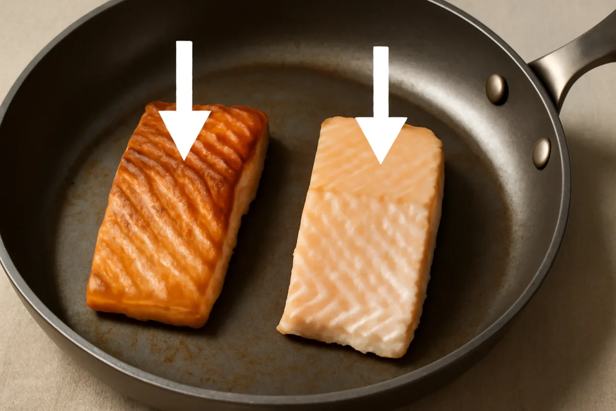 Pesce fresco o decongelato in padella: la differenza che cambia la texture