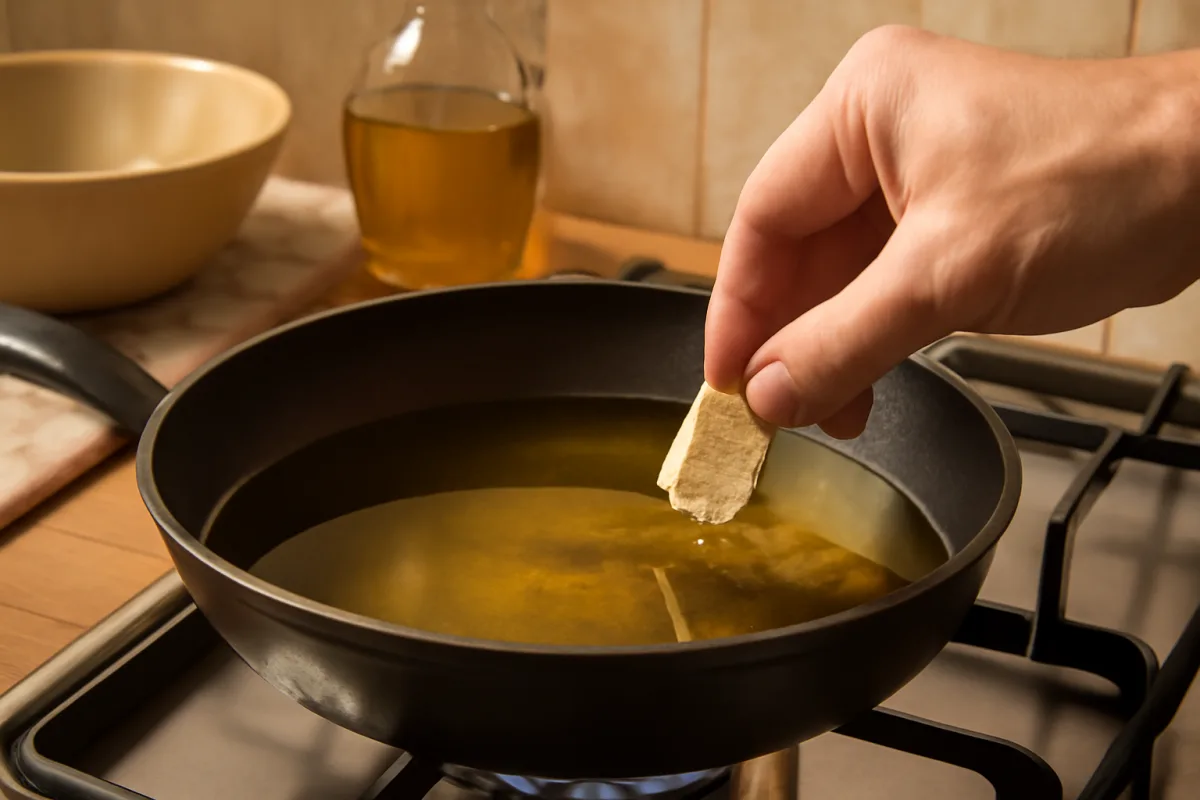 Temperatura dell'olio senza termometro: il metodo casalingo più affidabile