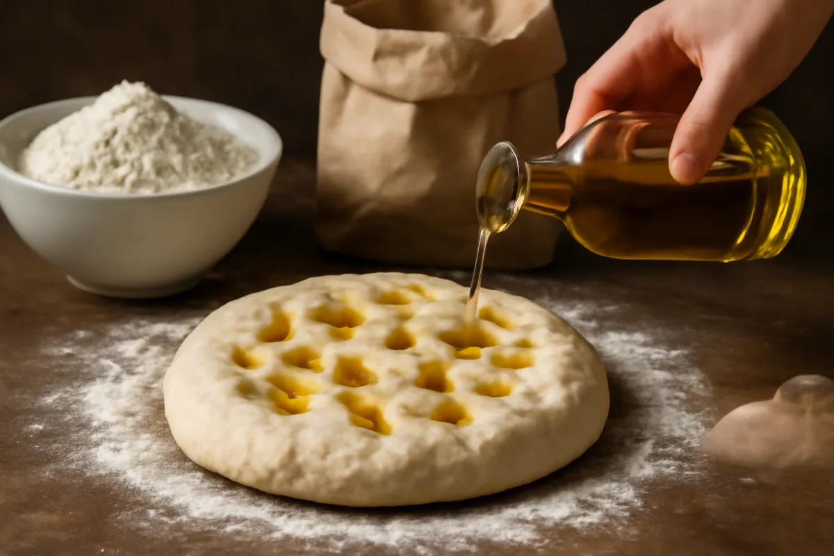 Impasto per focaccia con farina manitoba: perché assorbe l'olio in modo diverso
