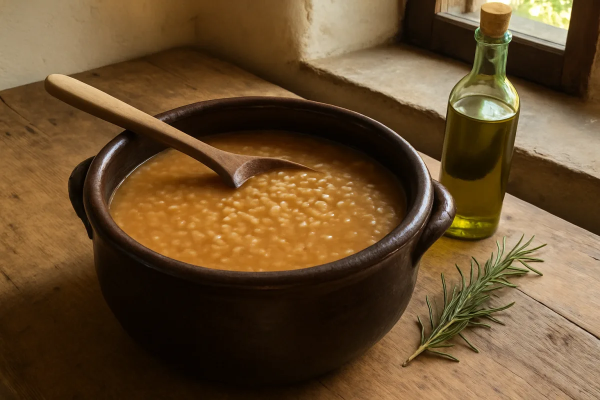 Zuppa di farro toscana: il passaggio che la rende densa o acquosa