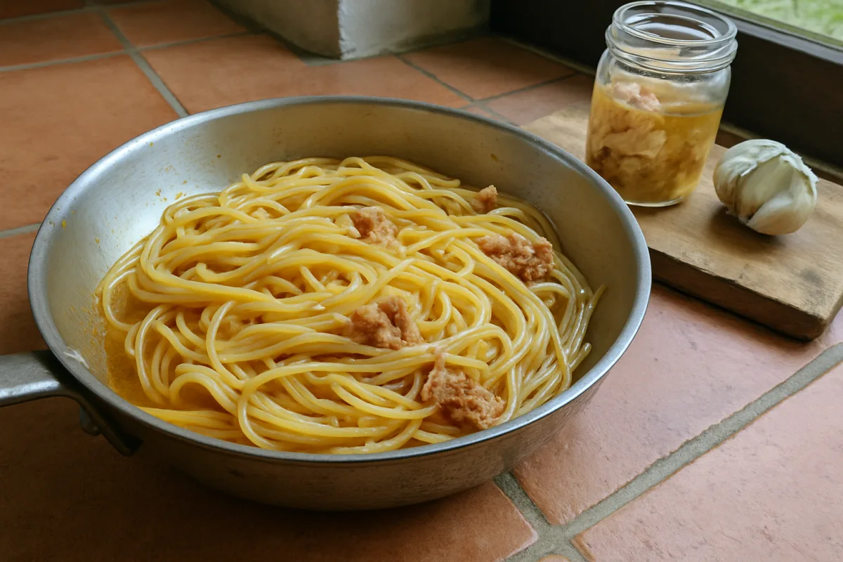 Altro che ricetta: negli spaghetti al tonno è il soffritto a fare la differenza