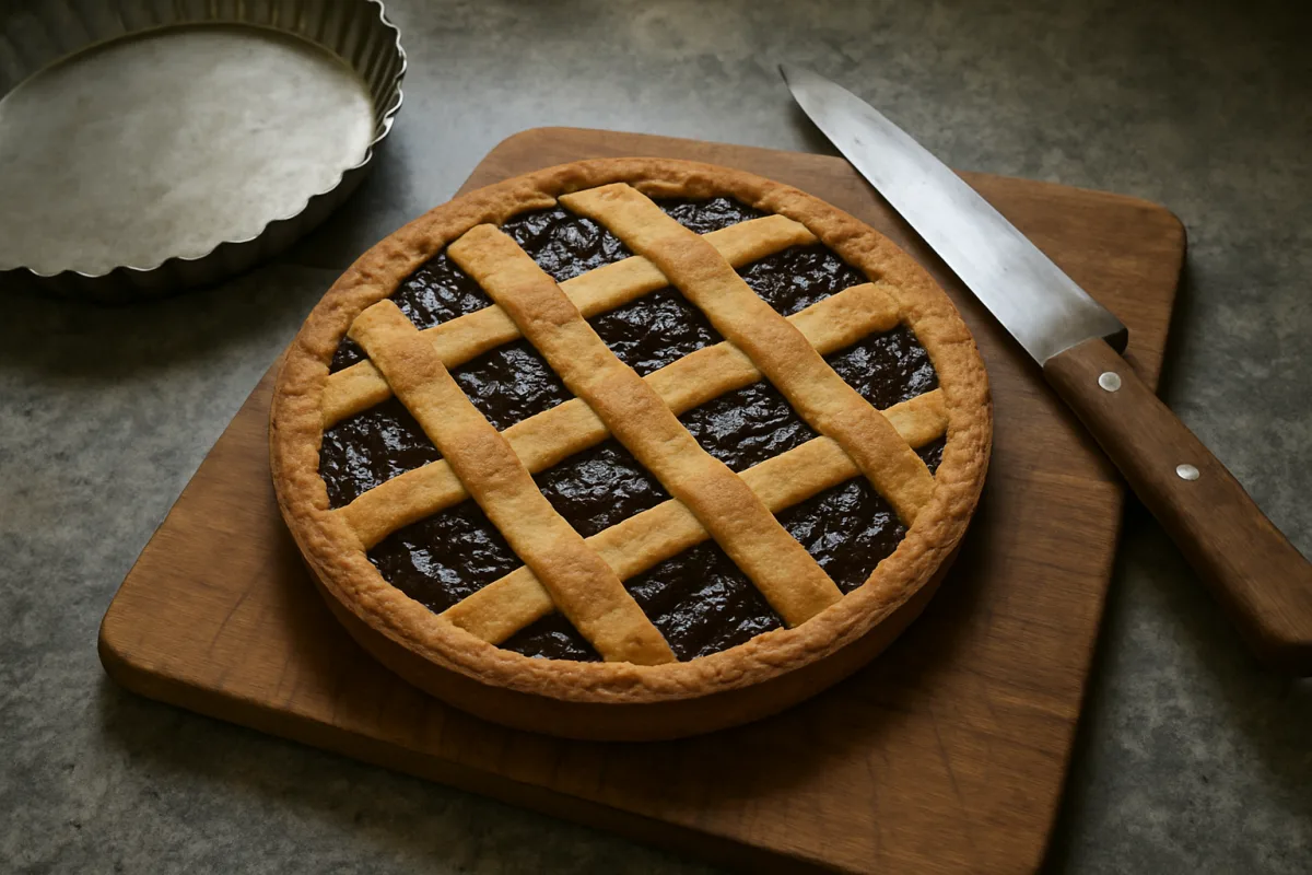 Crostata beneventana: la frolla che regge il ripieno senza cedere